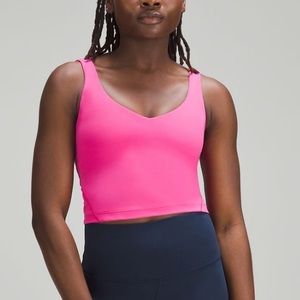 Sonic pink align tank top